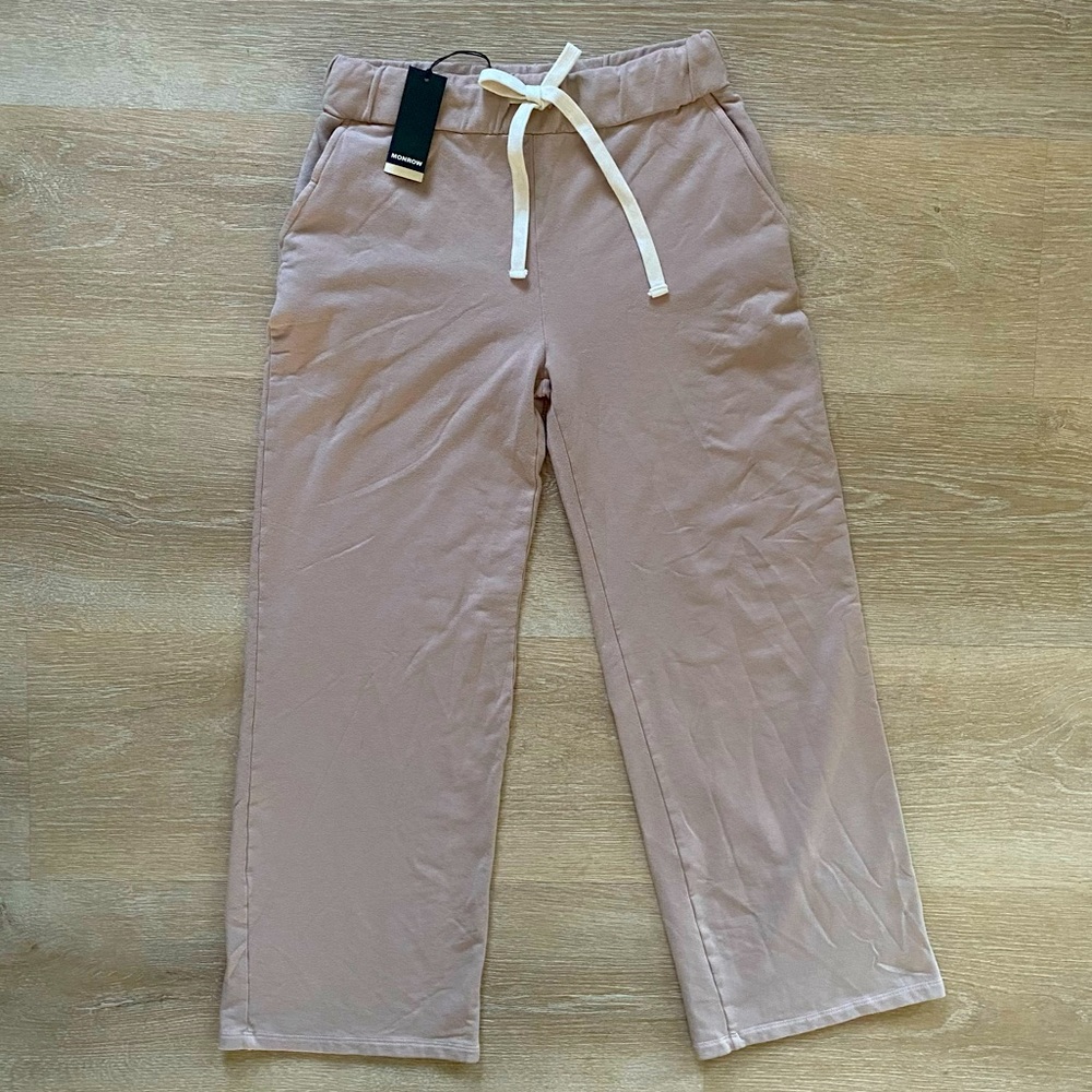NWT | Monrow Brushed Wide Leg Sweats | XS